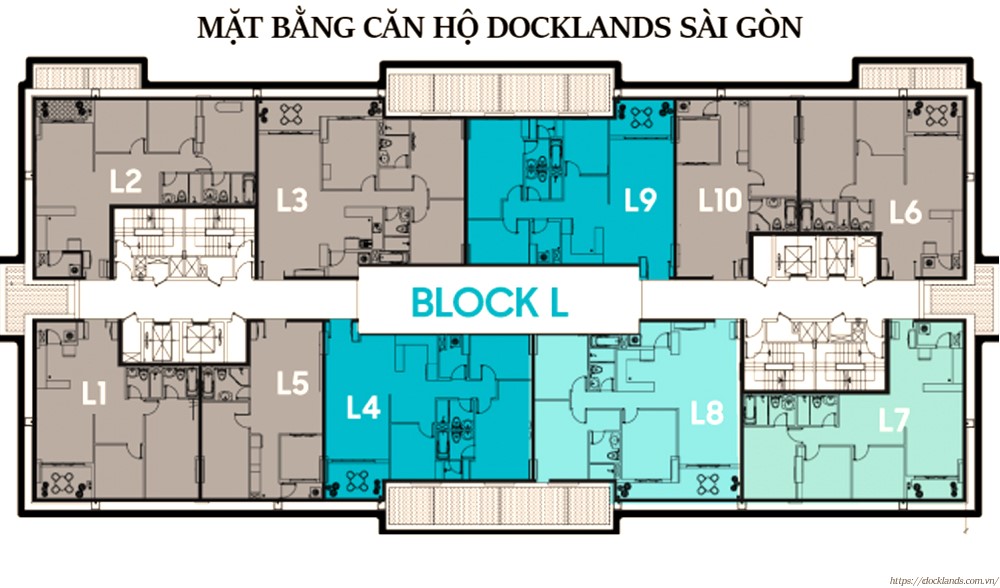 Mặt Bằng Dự án Docklands Sài Gòn Block K